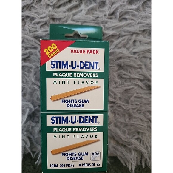 STIM-U-DENT The Natural Dentist Plaque Removers MINT ~ 200 ct - Missing 1 Pack - Picture 2 of 9